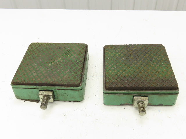 AirLoc Wedgmount Precision Machine Leveler Vibration Pad 8"x 8"x 3"H Lot of 2