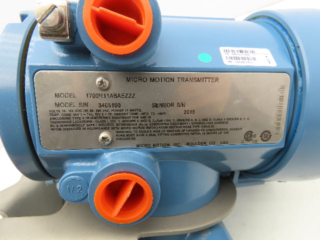 Emerson Micro Motion 1700 Variable Flow Transmitter 1700R11ABAEZZZ