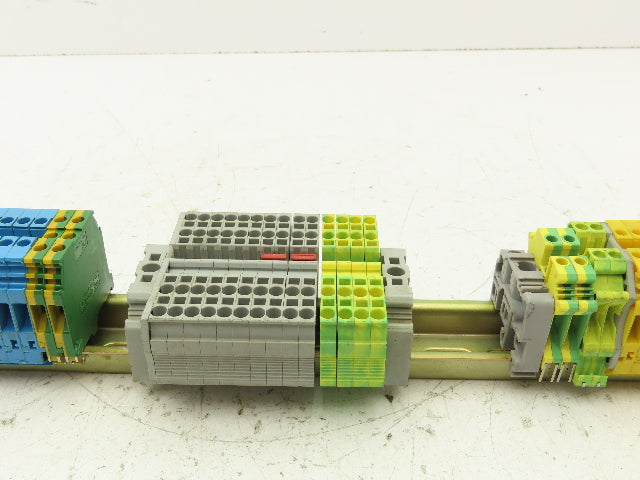 Various Mfr Terminal Block DIN Rail 600V 25A Lot of 95