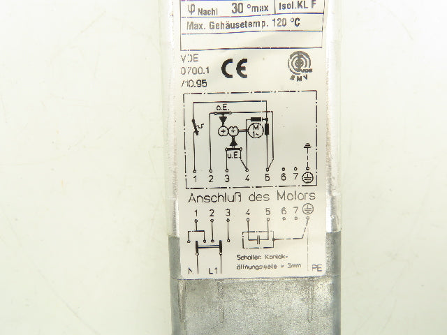 Dunkermotoren D554 Gear Motor 28 RPM 120W 110V 1PH 12mm Shaft