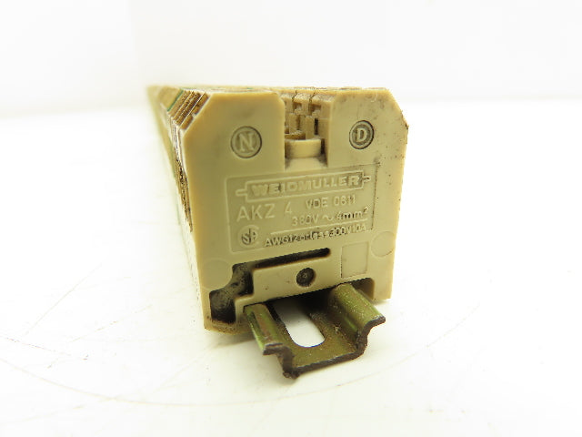 Weidmuller Terminal Block 15mm DIN Rail 300V 10A 4mm² Lot of 90+