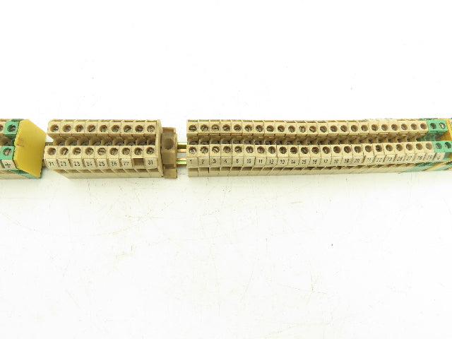 Weidmuller Terminal Block 15mm DIN Rail 300V 10A 4mm² Lot of 90+