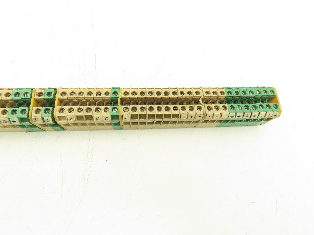 Weidmuller Terminal Block 15mm DIN Rail 300V 10A 4mm² Lot of 90+