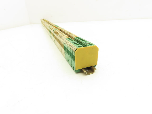 Weidmuller Terminal Block 15mm DIN Rail 300V 10A 4mm² Lot of 90+