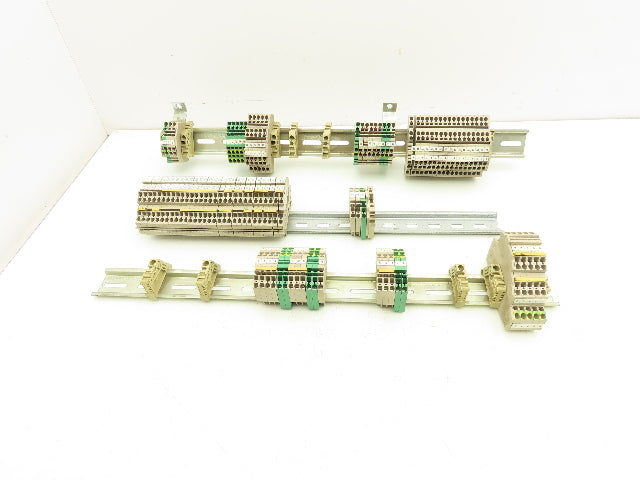 Weidmuller Terminal Block DIN Rail Mostly 4-pin Lot of 90+