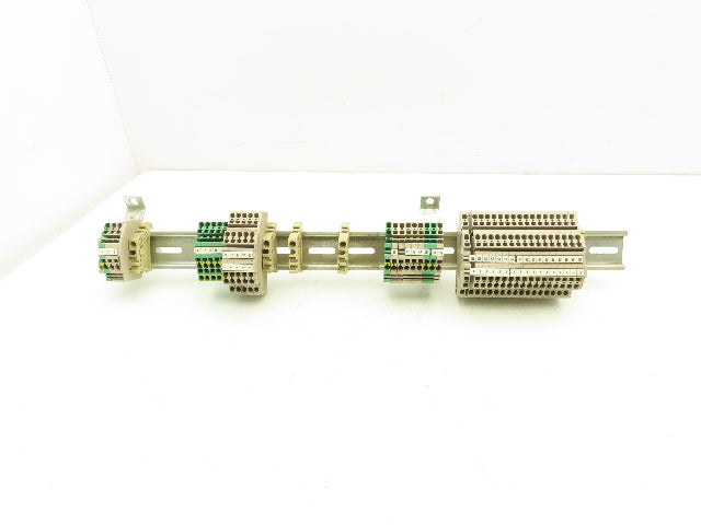 Weidmuller Terminal Block DIN Rail Mostly 4-pin Lot of 90+