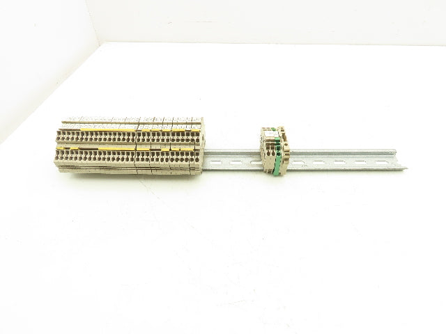 Weidmuller Terminal Block DIN Rail Mostly 4-pin Lot of 90+