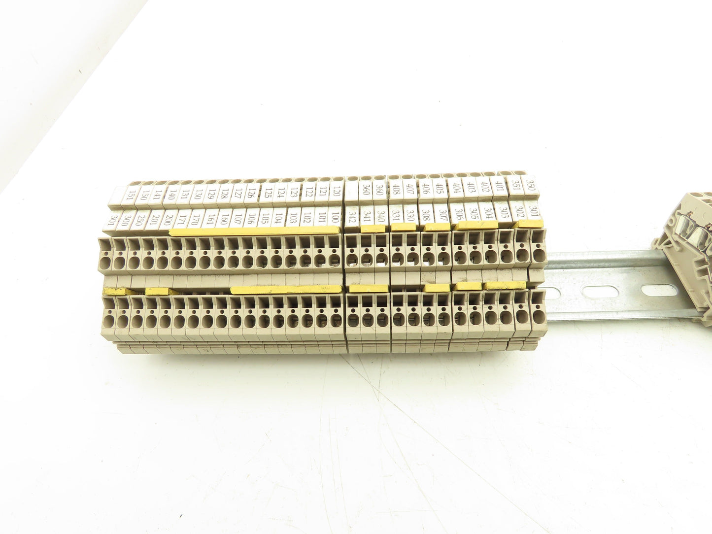 Weidmuller Terminal Block DIN Rail Mostly 4-pin Lot of 90+