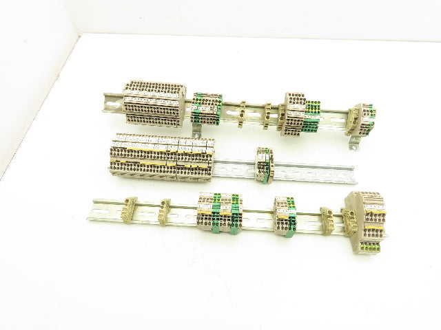 Weidmuller Terminal Block DIN Rail Mostly 4-pin Lot of 90+