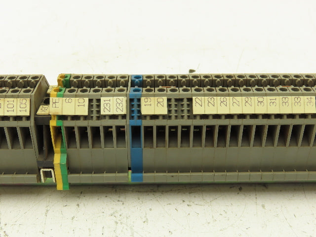 Wieland Terminal Block DIN Rail Lot of 80+