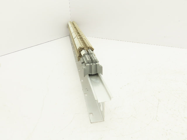Weidmuller Terminal Block DIN Rail 1 Meter Lot of 110+