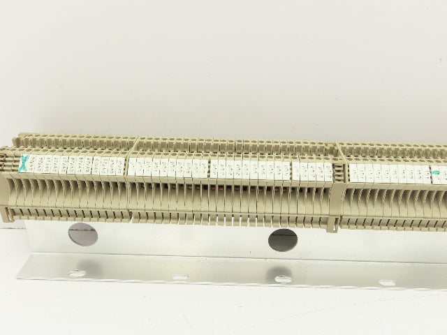 Weidmuller Terminal Block DIN Rail 1 Meter Lot of 110+