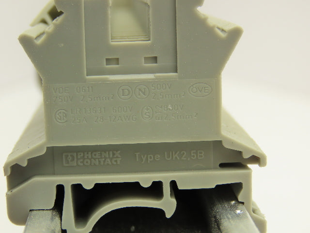Phoenix Contact UK 2.5 B Terminal Block DIN Rail 1 Meter Lot of 130+