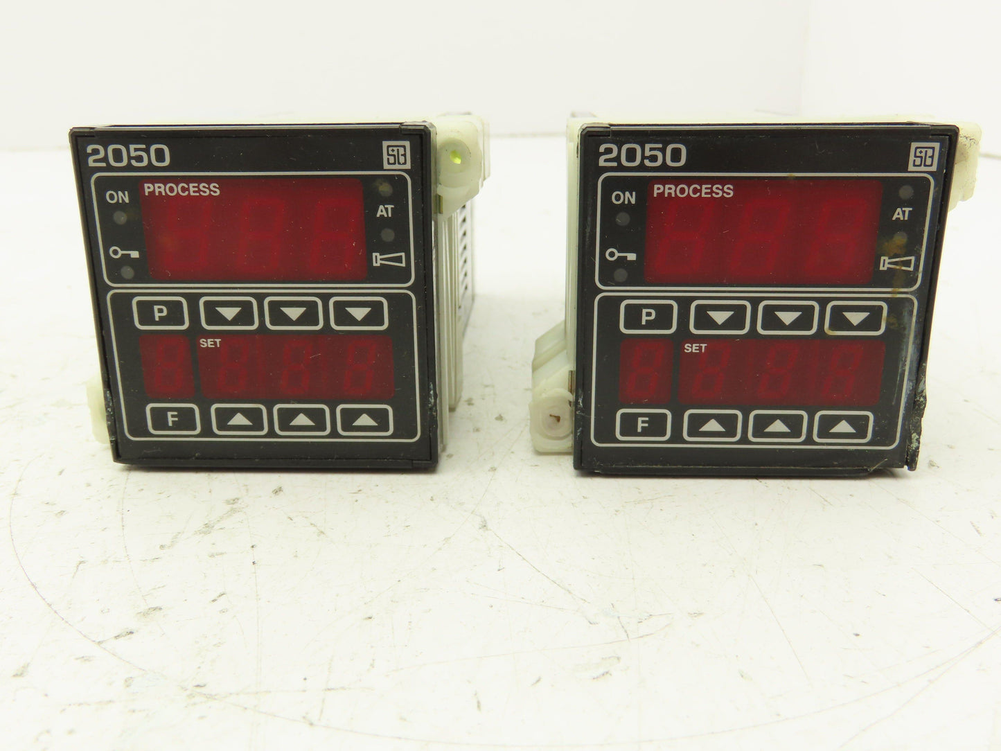 S and B Controls 2050-X Digital Temperature Meter Panel Lot of 2