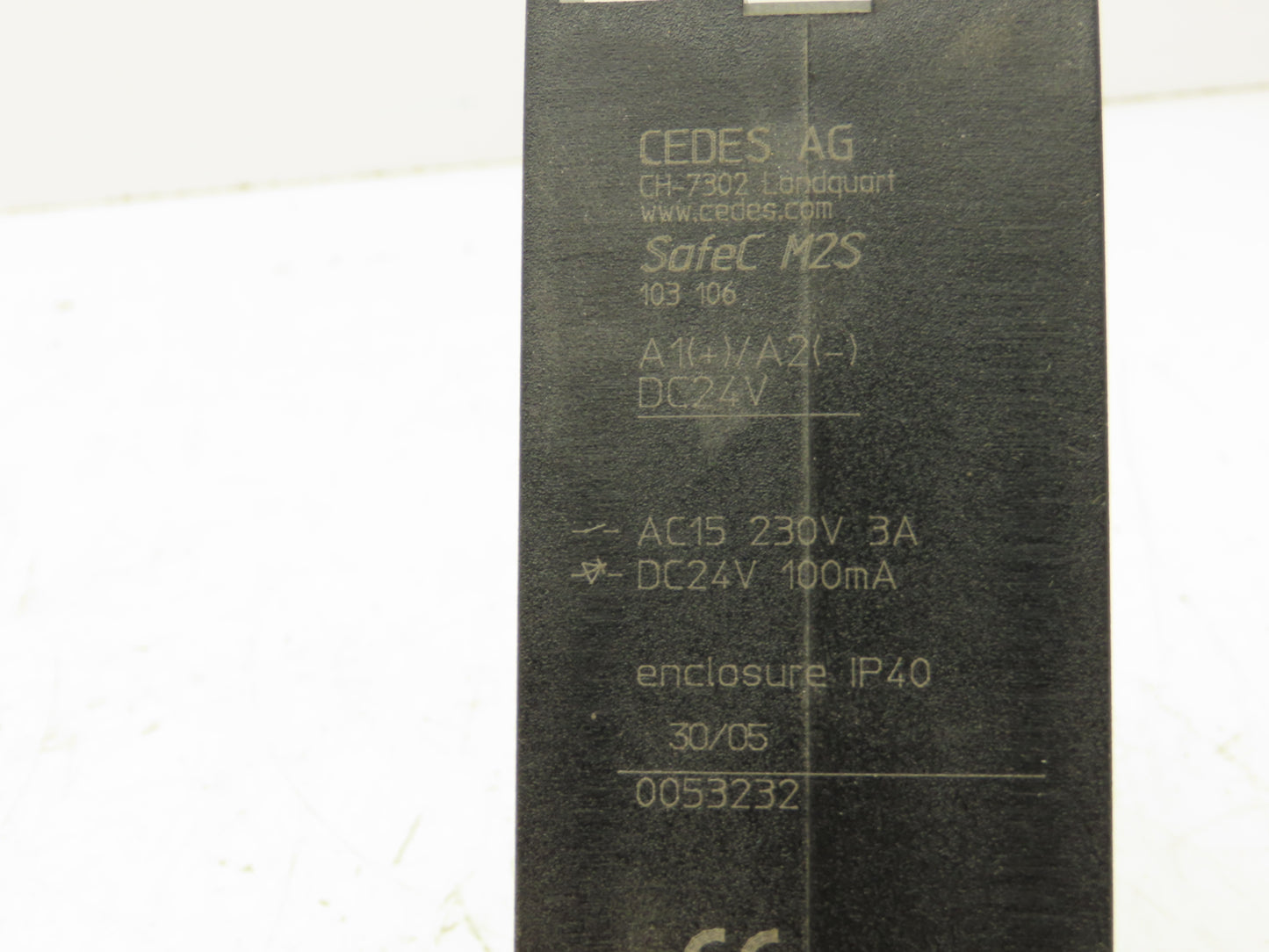 Cedes SafeC M2S Safety Relay 230VAC 3A 24VDC 100mA 103 106 IP40