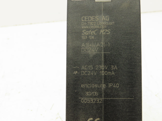 Cedes SafeC M2S Safety Relay 230VAC 3A 24VDC 100mA 103 106 IP40