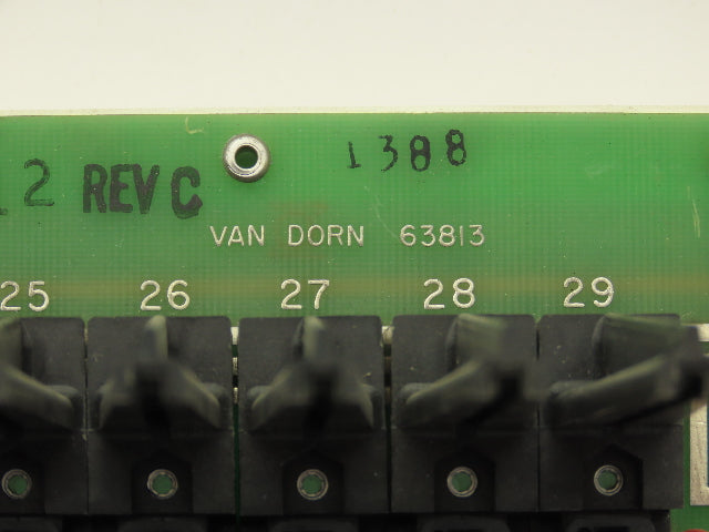 Van Dorn 63813 63812 PLC Chassis Backplane Motherboard Power Supply