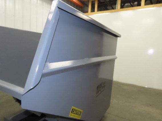Wright 3 YD Self Dumping Hopper Bump Dump 4000lbs Trash Recycling 10 Gauge Bin