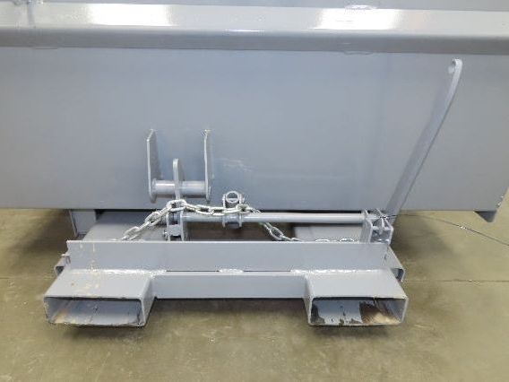 Wright 3 YD Self Dumping Hopper Bump Dump 4000lbs Trash Recycling 10 Gauge Bin