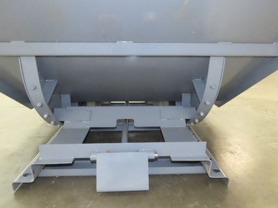 Wright 3 YD Self Dumping Hopper Bump Dump 4000lbs Trash Recycling 10 Gauge Bin
