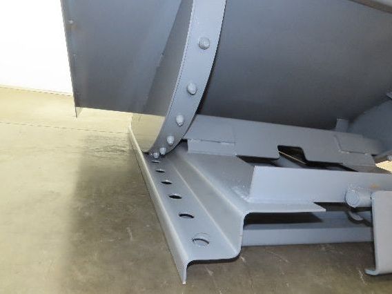 Wright 3 YD Self Dumping Hopper Bump Dump 4000lbs Trash Recycling 10 Gauge Bin