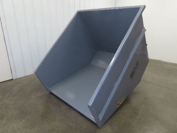 Wright 3 YD Self Dumping Hopper Bump Dump 4000lbs Trash Recycling 10 Gauge Bin