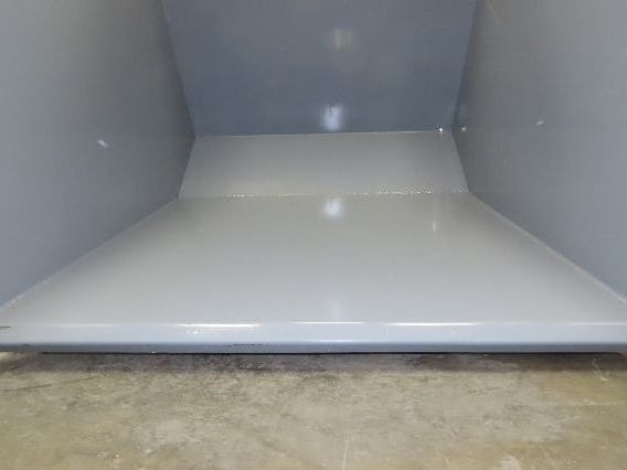 Wright 3 YD Self Dumping Hopper Bump Dump 4000lbs Trash Recycling 10 Gauge Bin