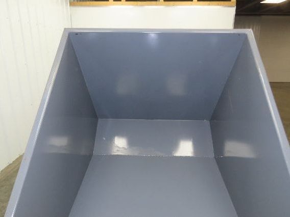 Wright 3 YD Self Dumping Hopper Bump Dump 4000lbs Trash Recycling 10 Gauge Bin