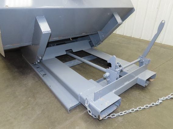 Wright 3 YD Self Dumping Hopper Bump Dump 4000lbs Trash Recycling 10 Gauge Bin