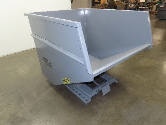 Wright 3 YD Self Dumping Hopper Bump Dump 4000lbs Trash Recycling 10 Gauge Bin
