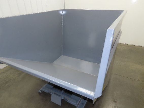 Wright 3 YD Self Dumping Hopper Bump Dump 4000lbs Trash Recycling 10 Gauge Bin
