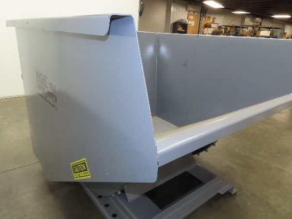 Wright 20055-GRY 2 YD Self Dumping Hopper 4000lbs Trash Recycling 10 Gauge Bin