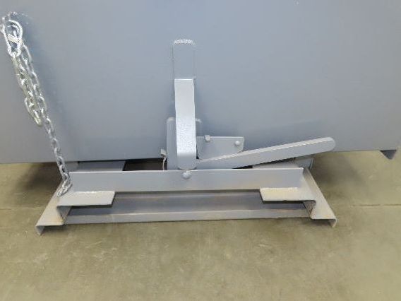 Wright 20055-GRY 2 YD Self Dumping Hopper 4000lbs Trash Recycling 10 Gauge Bin