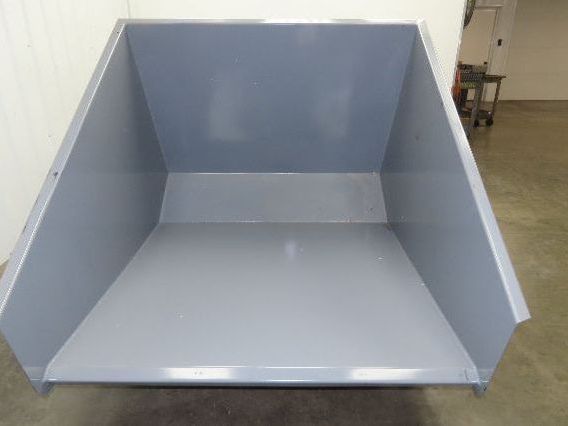 Wright 20055-GRY 2 YD Self Dumping Hopper 4000lbs Trash Recycling 10 Gauge Bin