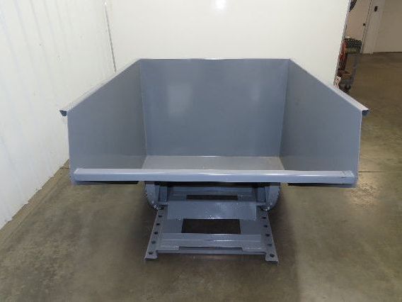Wright 20055-GRY 2 YD Self Dumping Hopper 4000lbs Trash Recycling 10 Gauge Bin