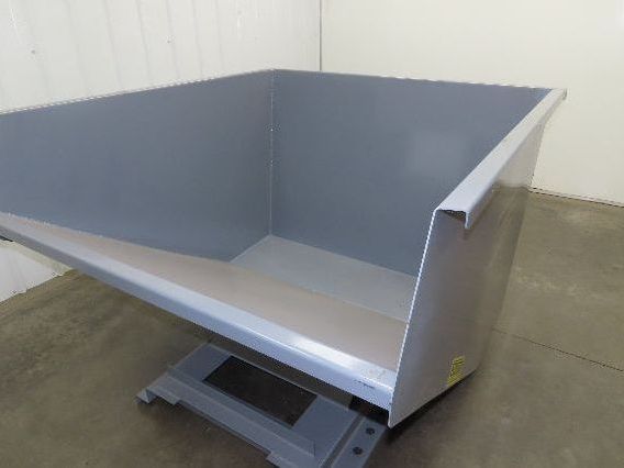 Wright 20055-GRY 2 YD Self Dumping Hopper 4000lbs Trash Recycling 10 Gauge Bin