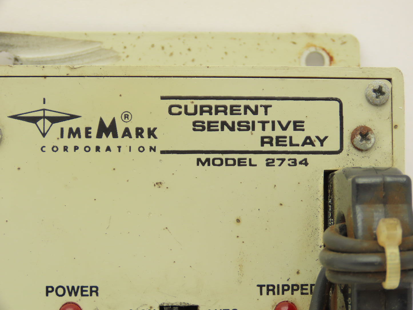 TimeMark 2734 Current Sensitive Relay See Pictures 2-20A 0.2-2.5 Sec Trip Delay