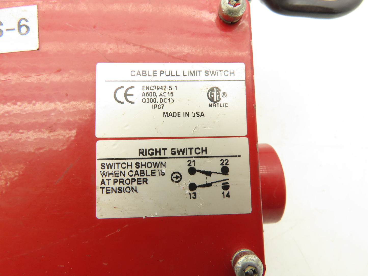 Honeywell 2CLSB1N1 Cable Pull Micro Switch IP 67 250VAC 2NC/2NO