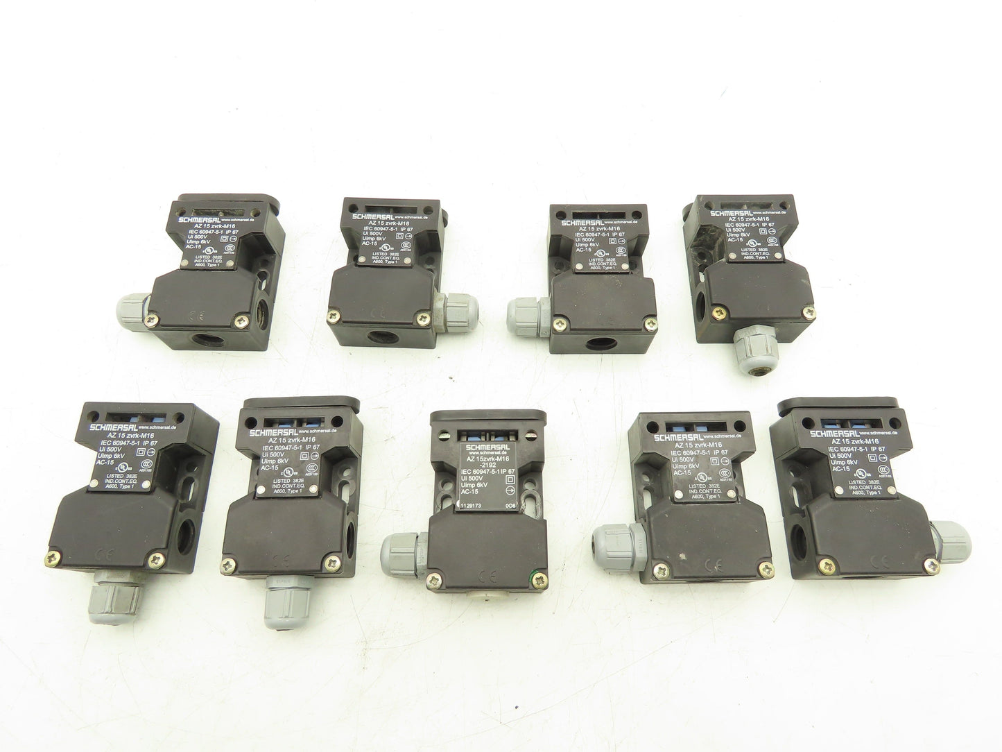 Schmersal AZ 15 zvrk-M16 Safety Interlock Switch Lot of 9