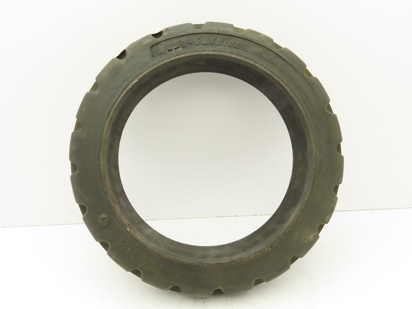 Monarch Rubber Mono-Cushion Press On Fork Lift Tread Tire 16-1/4x 4x 11-1/4"
