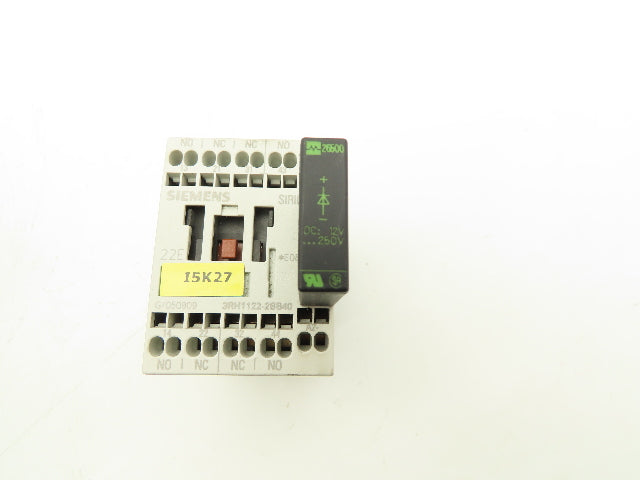 Siemens 3RH1122-2BB40 Auxiliary Contactor 600VAC 10A Lot Of 9