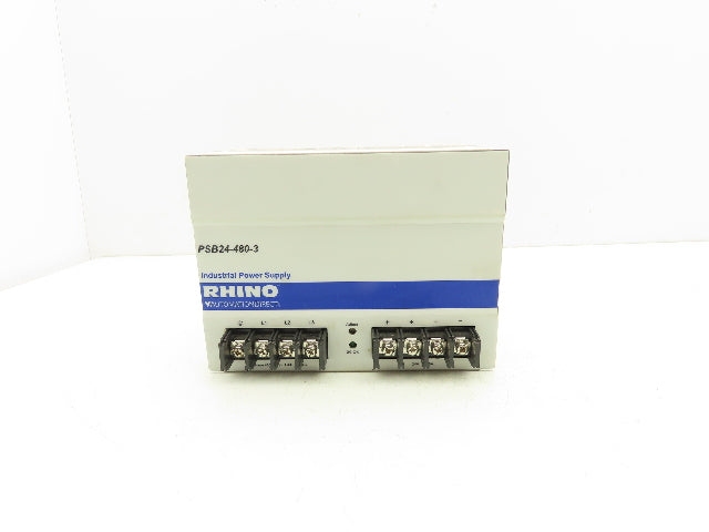Automation Direct Rhino PSB24-480-3 Power Supply 500VAC 3PH In 24VDC 20A Out