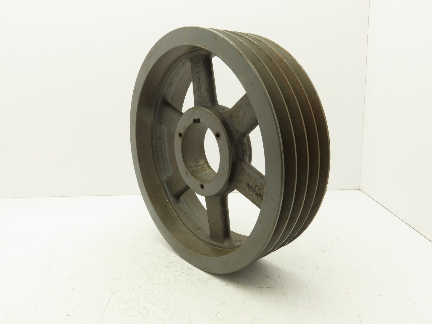 Browning 4C150R 4-Groove C V-Belt Pulley Sheave R1 Taper Bushed 15.4" OD