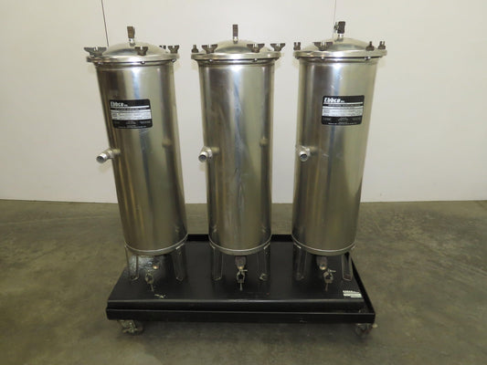 Ebbco HRF-155-LP Stainless Hurricane Filter Vessel 3-Filter Portable System