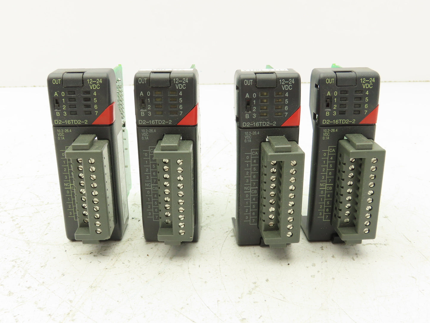 Automation Direct D2-16TD2-2 Output Module 10.2-26.4 VDC 0.1A In Lot of 4