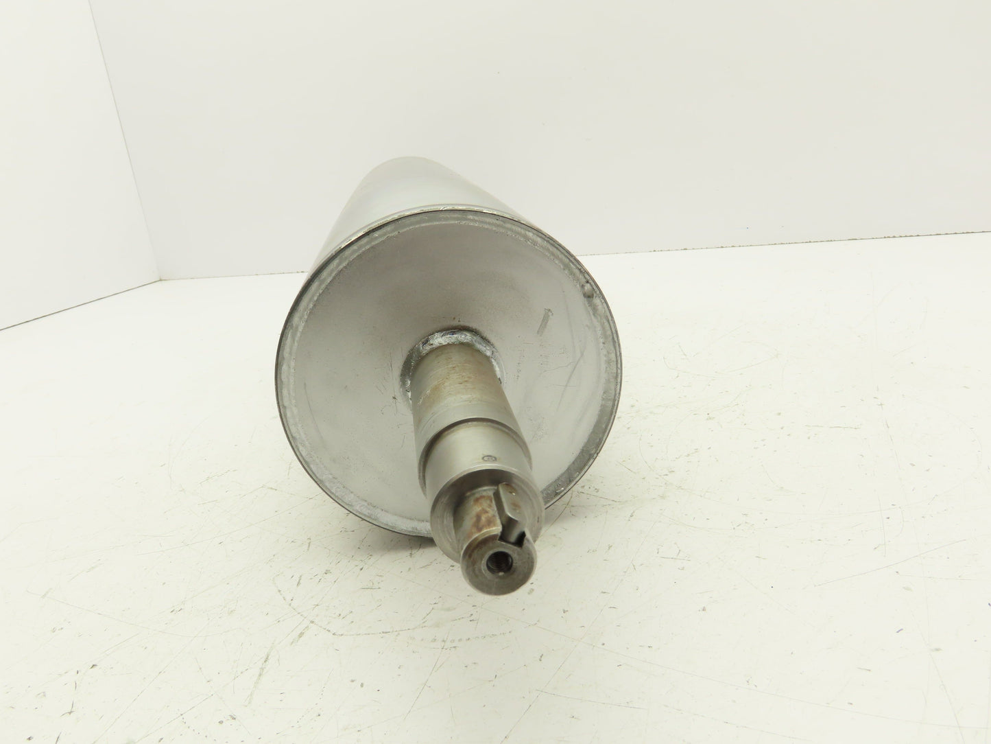 Belt Conveyor Steel Drive/Tail Pulley 5.4" Dia 23-7/8"W Welded Shaft