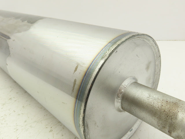 Belt Conveyor Steel Drive/Tail Pulley 5.4" Dia 23-7/8"W Welded Shaft