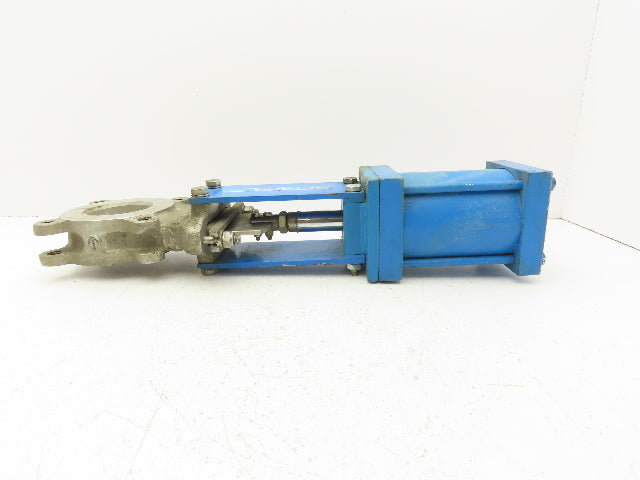 Bi-Torq 30-203636M03DAC 3" Knife Gate Valve Pneumatic Actuated 4-Bolt Stainless