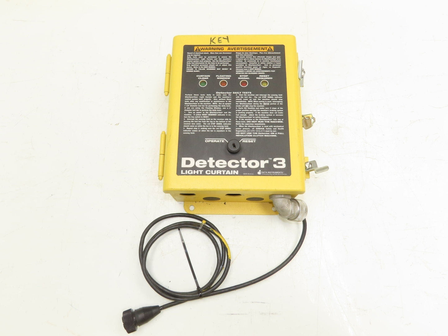 Detector 3 3LC60 Safety Light Curtain Transmitter & Receiver w/Controller 3LC-B