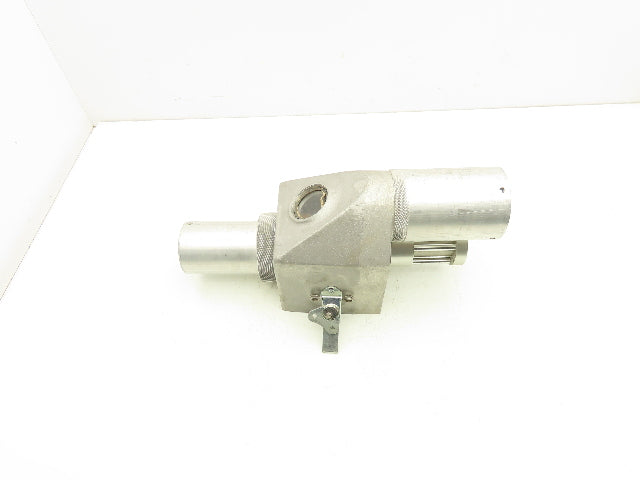 Pneumatic Bulk Conveying Proportional Shutoff Valve 2.5" Aluminum